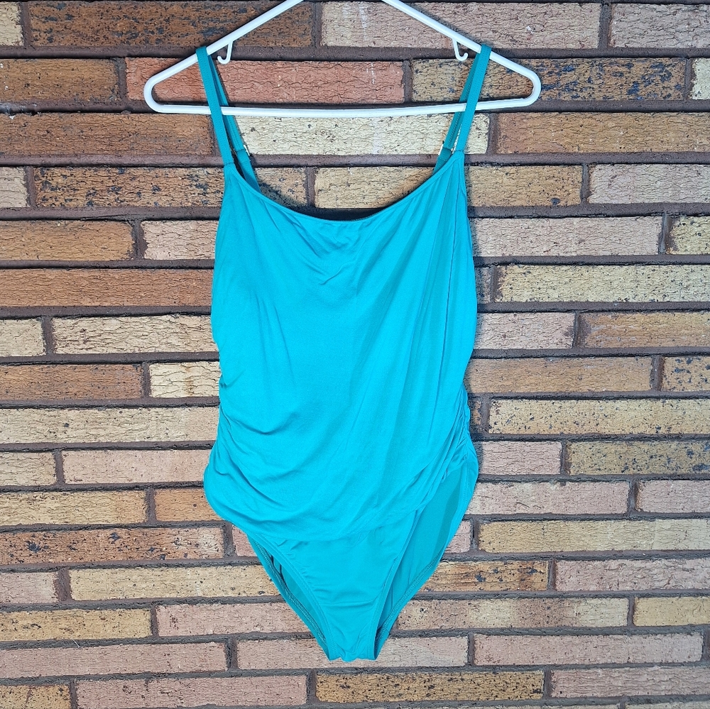 La Blanca Size 12 Teal Green Swimsuit